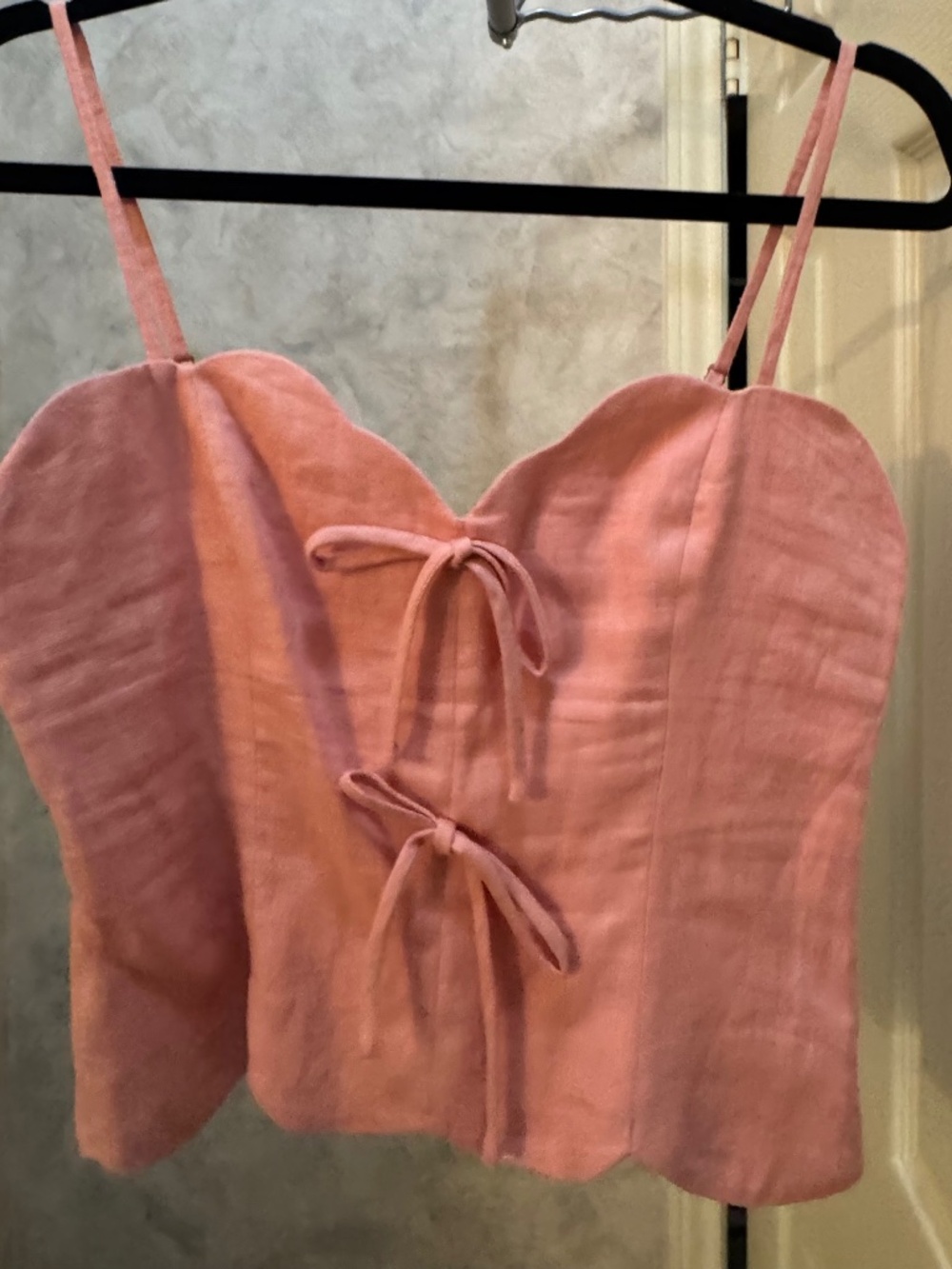 Pink lining top Reformation